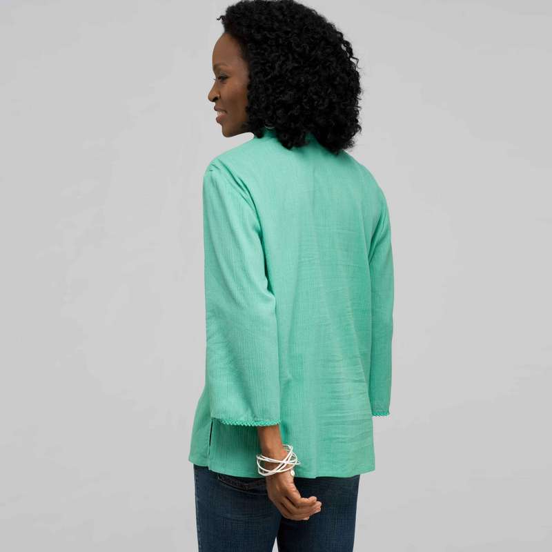 3/4 Sleeve Tunic, seagrass, large image number 1